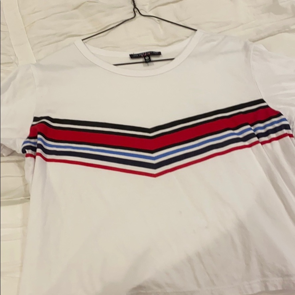 Chevron Comfy Cropped Tee - Picture 2 of 3